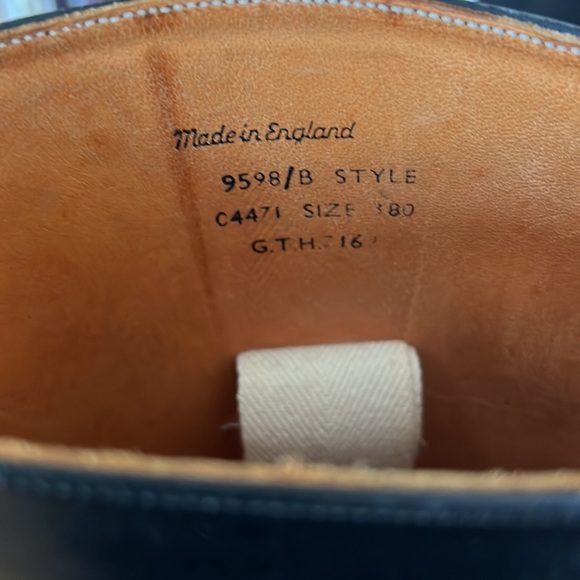 Vintage Black Leather Equestrian Boots - Made in England. Excellent Condition. - Picture 4 of 10